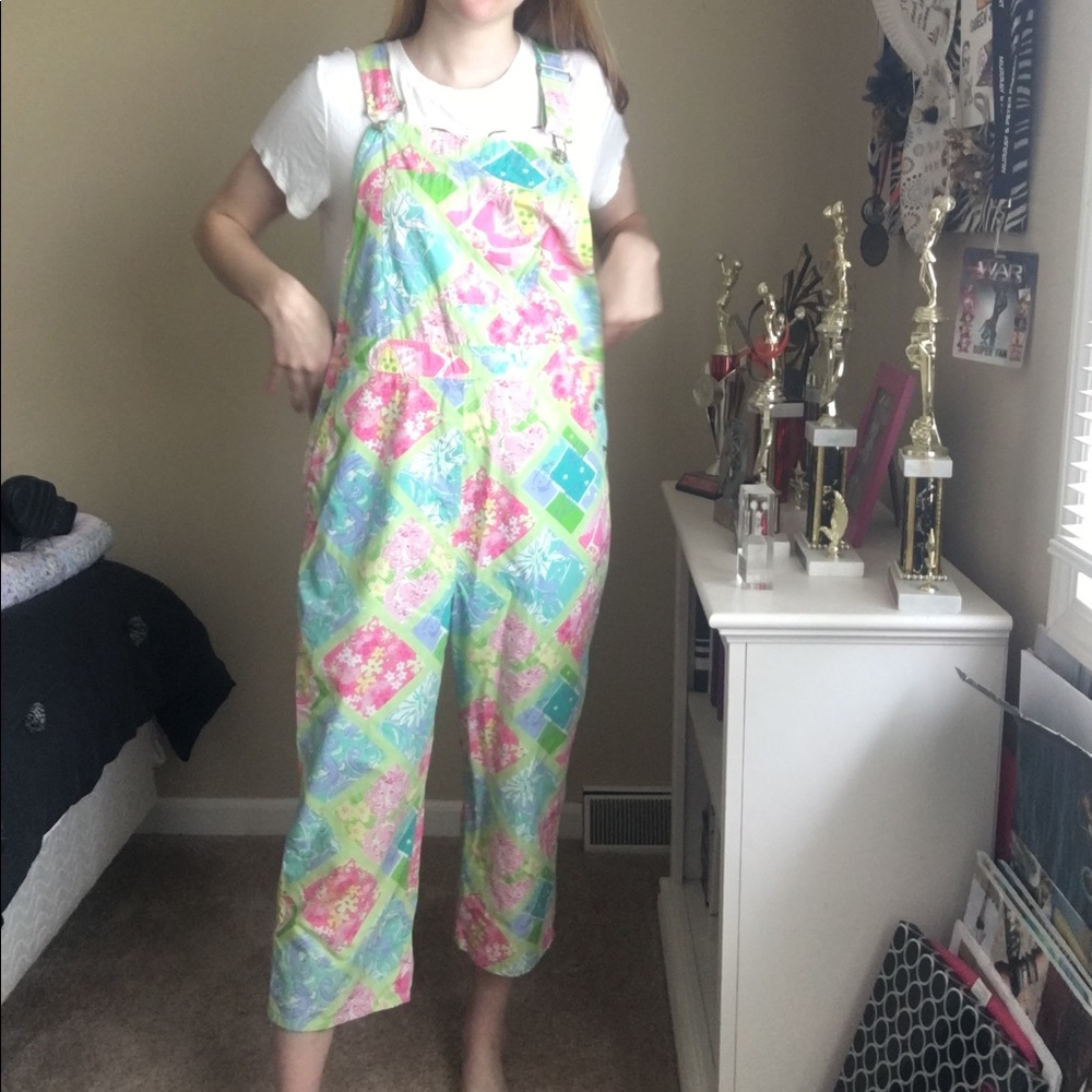 Vintage Lilly Pulitzer Capri Overall